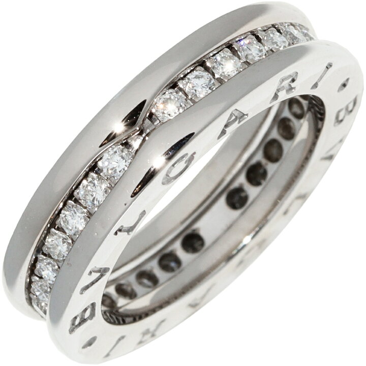 楽天市場】ブルガリ 指輪 K18WG ダイヤ0.45ct B.zero1 ビーゼロワン 