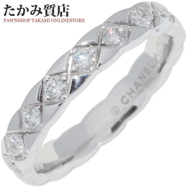 楽天市場】シャネル 指輪 K18WG ダイヤ18P(0.34ct) ココクラッシュ  