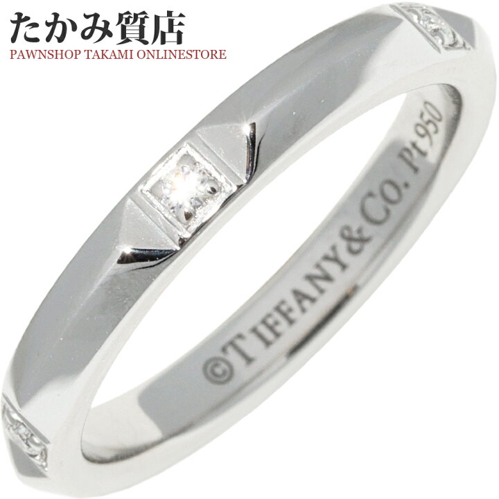 楽天市場】ティファニー 指輪 Pt950 ダイヤ5P(0.05ct) トゥルーバンド  