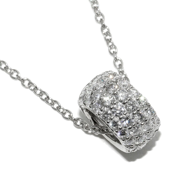 楽天市場】ポンテヴェキオ ペンダントネックレス K18WG ダイヤ0.72ct 