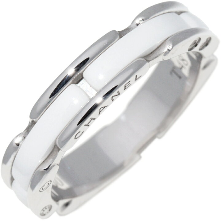 楽天市場】シャネル 指輪 K18WG ホワイトセラミック ウルトラ  