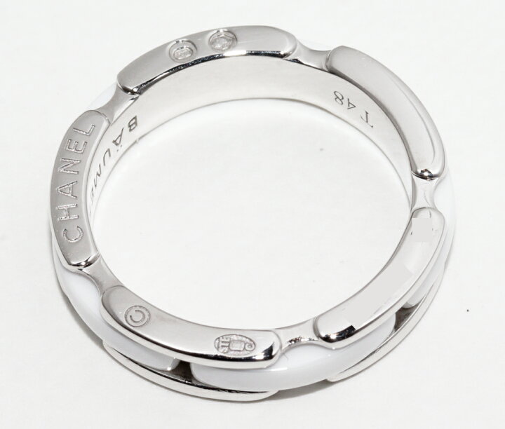 楽天市場】シャネル 指輪 K18WG ホワイトセラミック ウルトラ  