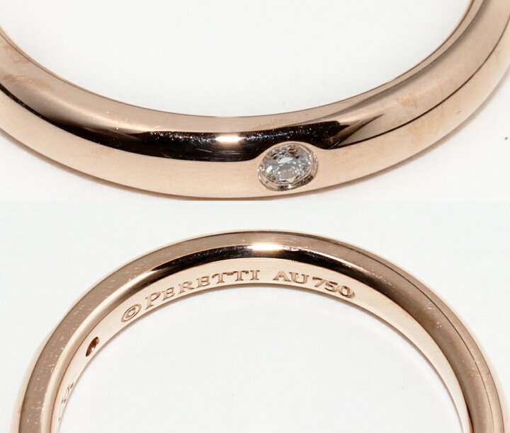 楽天市場】ティファニー 指輪 K18PG ダイヤ1P(0.02ct) エルサ 