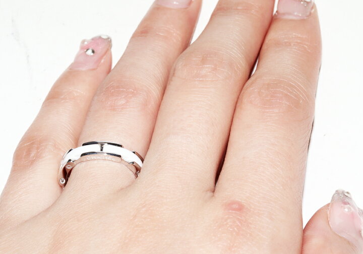 楽天市場】シャネル 指輪 K18WG ホワイトセラミック ウルトラ  