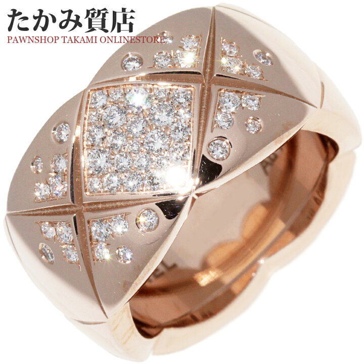 楽天市場】シャネル 指輪 K18ベージュゴールド ダイヤ53P(約0.44ct  