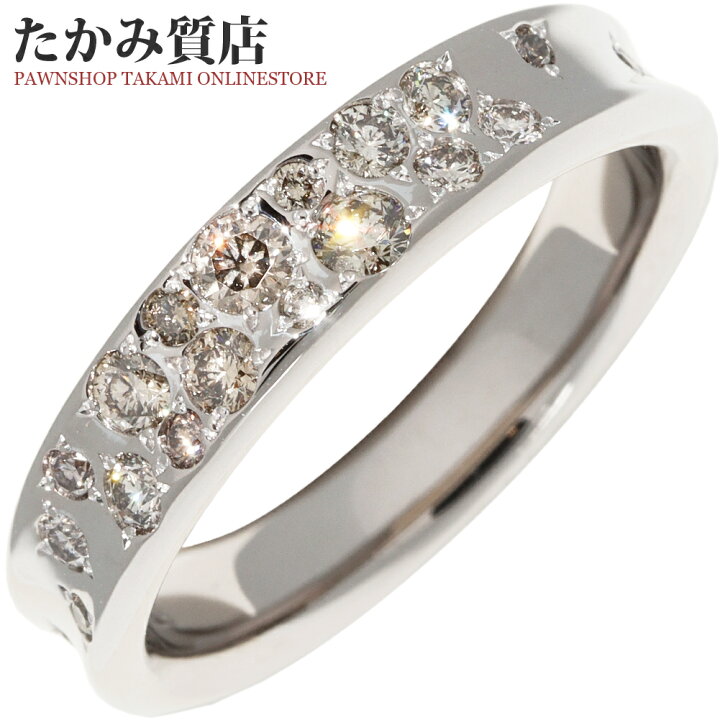 楽天市場】カシケイ 指輪 K18WG ブラウンダイヤ0.62ct メランジェ 