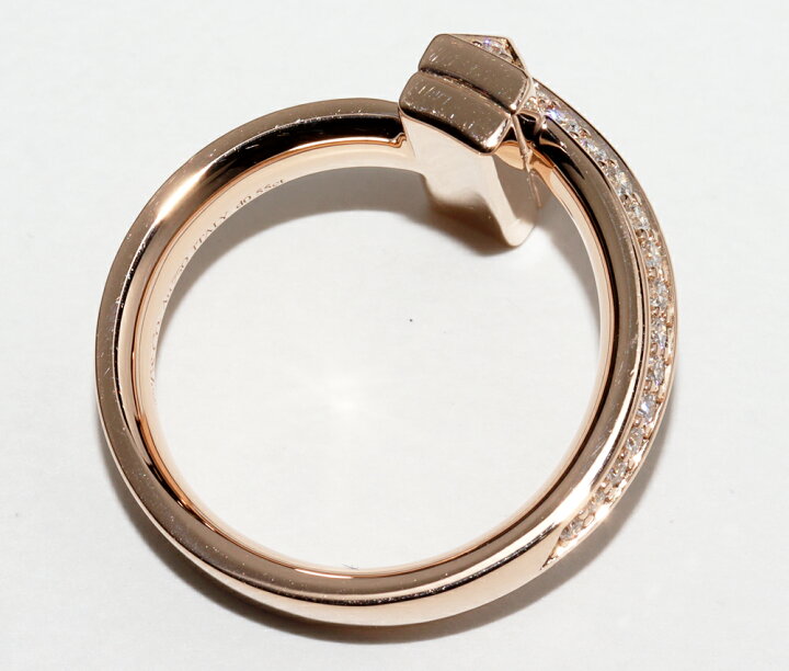 楽天市場】ティファニー 指輪 K18PG ダイヤ0.55ct Tワンリング 幅4.5  
