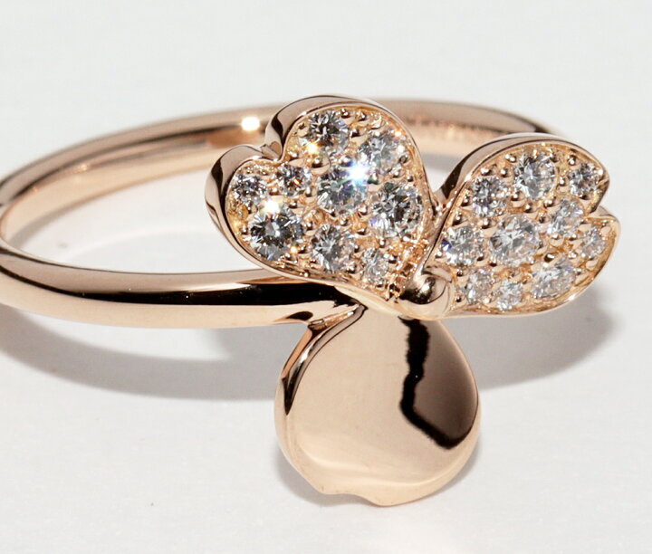 楽天市場】ティファニー 指輪 K18PG ダイヤ19P ペーパーフラワーリング  