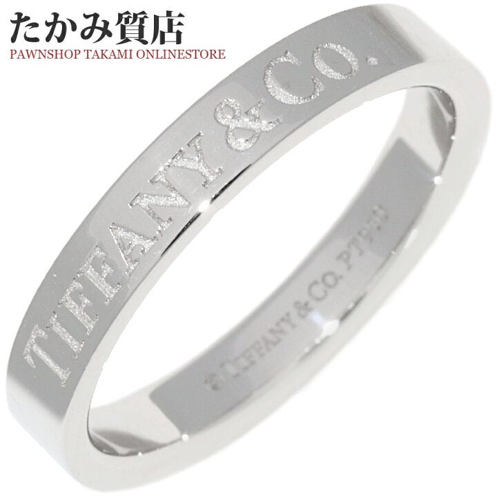 楽天市場】ティファニー 指輪 Pt950 フラットバンドリング 幅3ミリ 約 