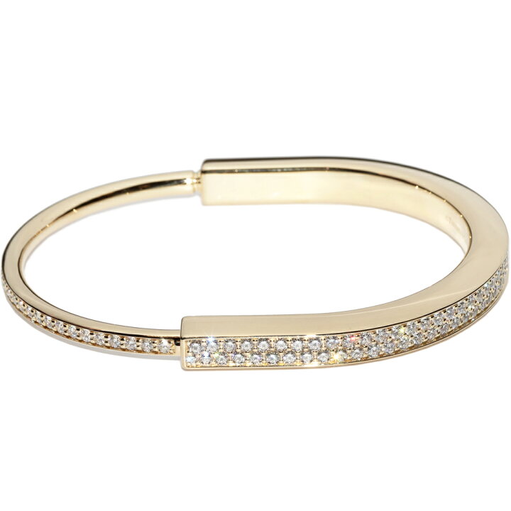楽天市場】ティファニー ブレスレット バングル K18YG ダイヤ5.57ct  