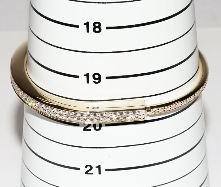 楽天市場】ティファニー ブレスレット バングル K18YG ダイヤ5.57ct  