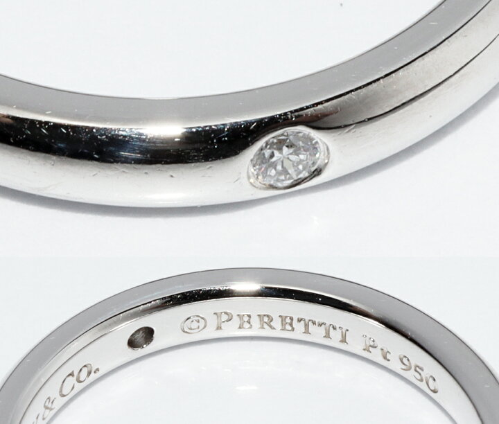 楽天市場】ティファニー 指輪 Pt950 ダイヤ1P(0.02ct) エルサ 