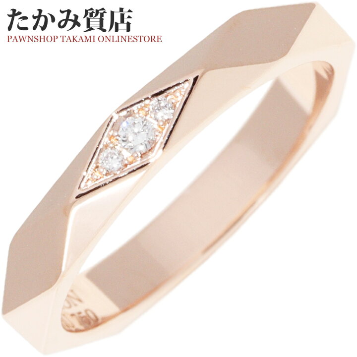 楽天市場】ブシュロン 指輪 K18PG ダイヤ3P(0.02ct) ファセットリング  
