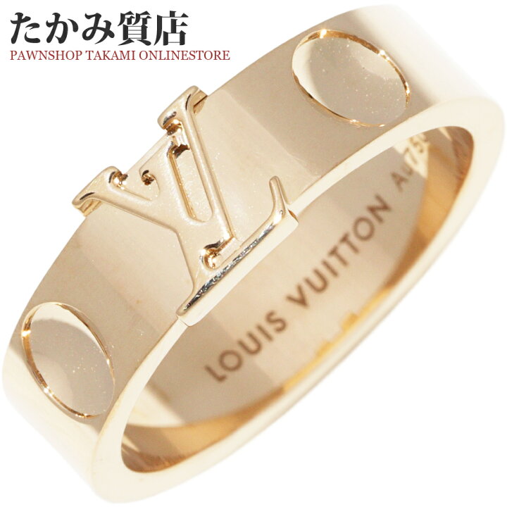 楽天市場】ルイヴィトン 指輪 K18YG バーグ アンプラント LV リング  