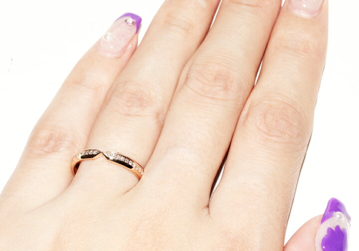 楽天市場】ティファニー 指輪 K18PG ダイヤ0.12ct ネスティング ナロー  