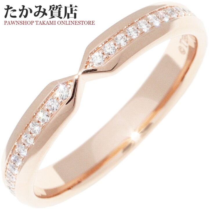 楽天市場】ティファニー 指輪 K18PG ダイヤ0.12ct ネスティング ナロー  