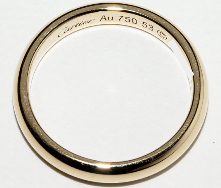 カルティエ リング 1895 クラシックウェディング 3.5mm 54号 K18YG 
