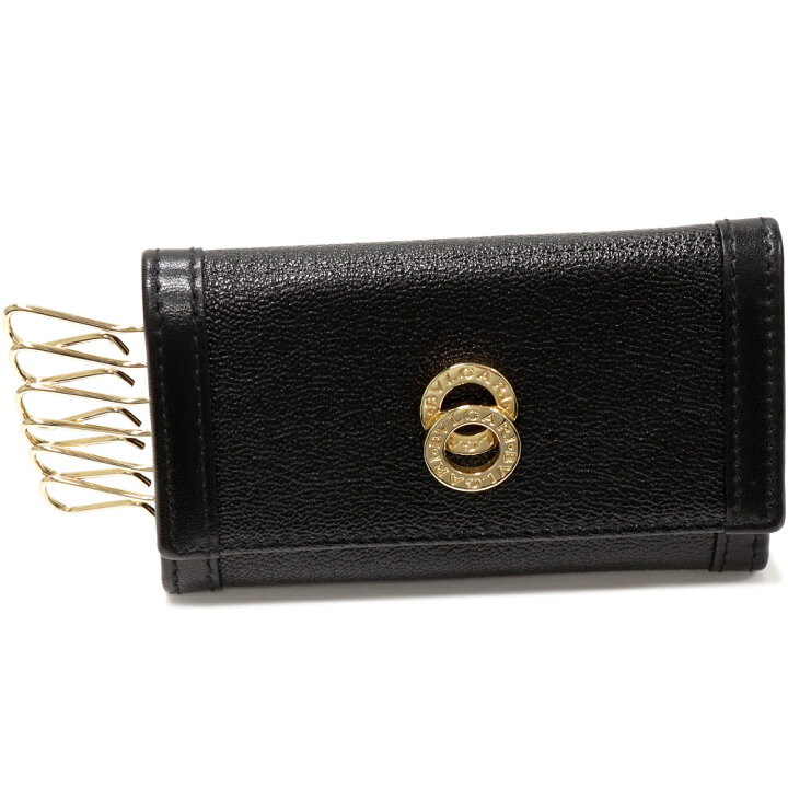 中古】【未使用】BVLGARI 6連キーケース もげ ドッピオトンド レザー 