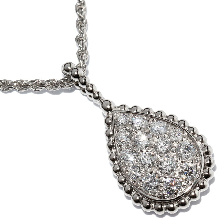 楽天市場】ブシュロン ペンダントネックレス K18WG ダイヤ15P(0.74ct 