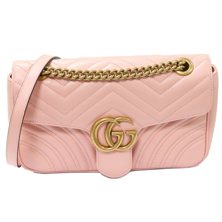 期間限定❗GUCCI マーモント キルティング ショルダーバッグ ダスティ 