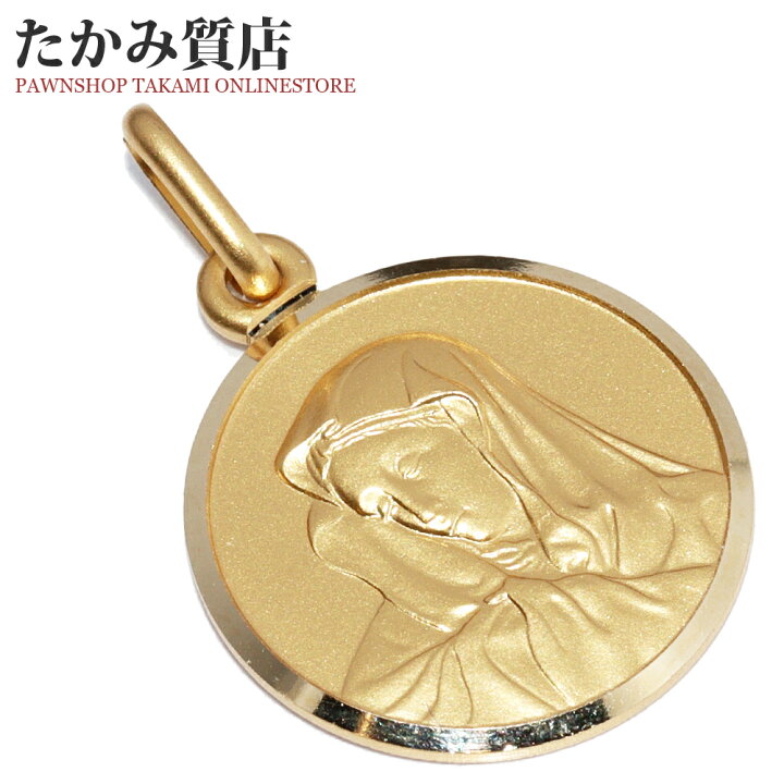楽天市場】ウノアエレ ペンダントトップ K18YG マリア コイン風  