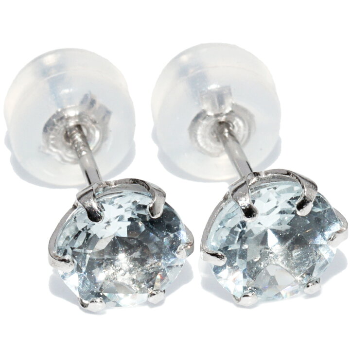 楽天市場】ピアス Pt900 アクアマリン1.00ct : たかみ質店楽天市場店