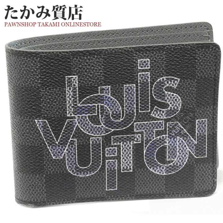 楽天市場】ルイヴィトン 二つ折り札入れ(小銭入れなし) ダミエグラ  