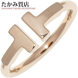 ティファニー 指輪 K18PG Tワイヤーリング 約7号