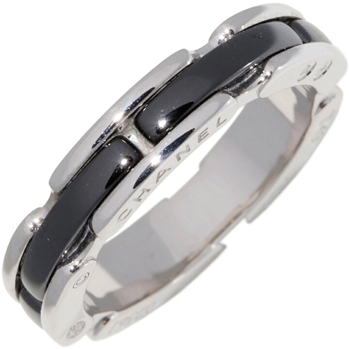 楽天市場】シャネル 指輪 K18WG ブラックセラミック ウルトラ  