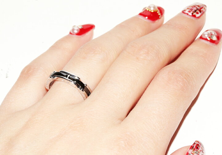 楽天市場】シャネル 指輪 K18WG ブラックセラミック ウルトラ  