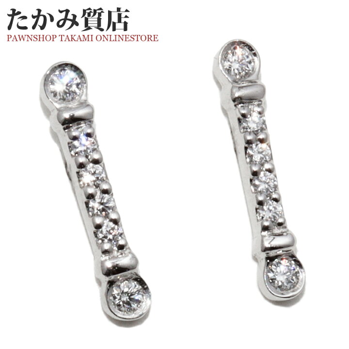 楽天市場】ティファニー ピアス Pt950 ダイヤ0.03ct フルールドリス 