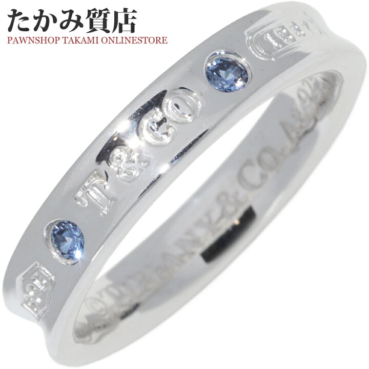 楽天市場】ティファニー 指輪 SV サファイア2P(計0.05ct) 1837ナ 