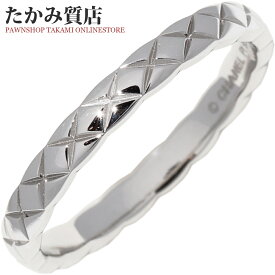 シャネル 指輪 Pt950 ココクラッシュ マリッジリング 幅2.8ミリ J11117 #57(16号)