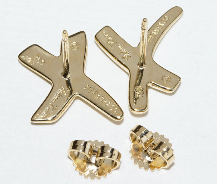楽天市場】ティファニー ピアス K18YG パロマピカソ キス Xピアス 