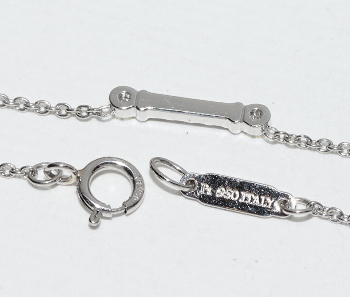 楽天市場】ティファニー ペンダントネックレス Pt950 ダイヤ計0.04ct 