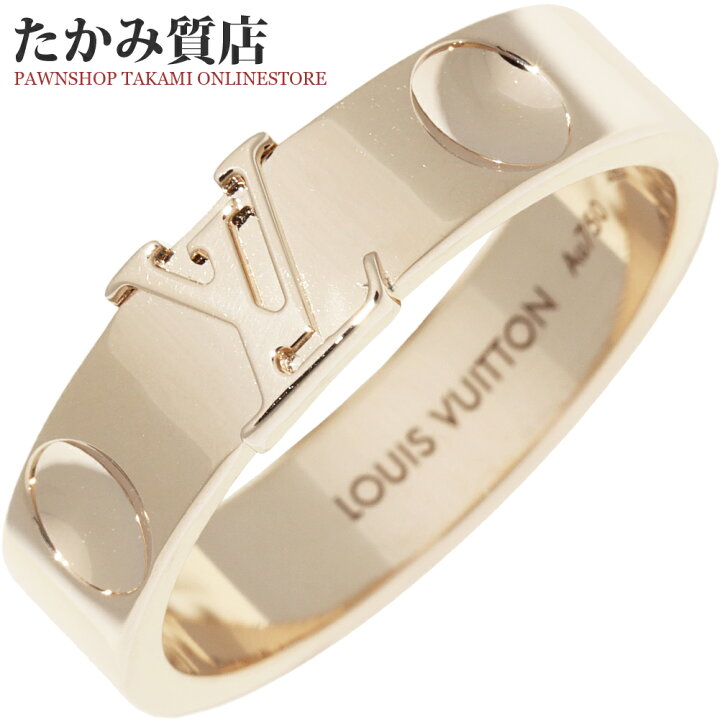 楽天市場】ルイヴィトン 指輪 K18YG バーグ アンプラント LV リング 