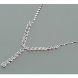【B58】 プラチナ850　ダイヤモンド 0.51ct　デザイン　ネックレス　中古品