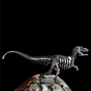金属 組立 立体模型 3D メタル パズル ステンレス パズル 立体 モデル 立体パズル 模型 組み立て 工作 脳トレ 大人 火を噴く竜 氷竜 ティラノサウルス ステゴサウルス トリケラトプス パラサ