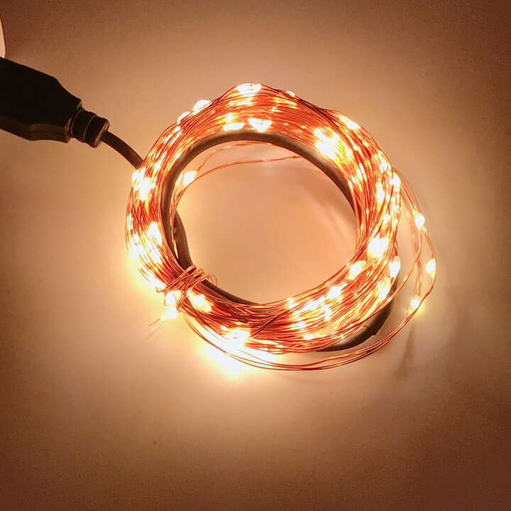 楽天市場】10m LED100球 USB式 LEDイルミネーションライト (リモコン非 