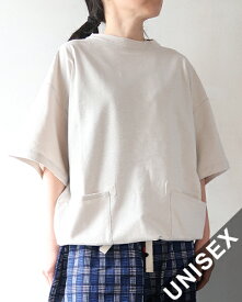 HAVERSACK ハバーサック カットソー メンズ レディース コットンヘンプ天竺 ルーズフィットTシャツ LIGHT GREY 812625 送料無料 メール便可