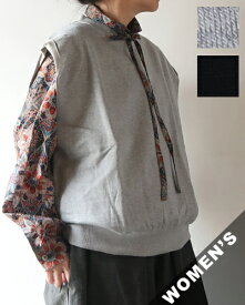 homspun ホームスパン ベスト レディース コンパクト裏毛 ベスト 6556 送料無料 メール便可