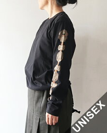 KAPITAL キャピタル カットソー メンズ レディース 20/-天竺 クルーロンT（コンチョベルトスリーブ）K2508LC008 送料無料 メール便可