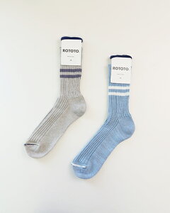 ROTOTO ���g�g �N���[�\�b�N�X �����Y ���f�B�[�X HEMP ORGANIC COTTON STRIPE SOCKS �w���v�I�[�K�j�b�N�R�b�g�� �X�g���C�v�\�b�N�X R1468 ���[���։�