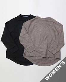 TIGRE BROCANTE ティグルブロカンテ カットソー レディース ウールニット天竺 ソリッドスウィッチスタンド 長袖T TLPO-181-D202 送料無料