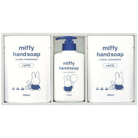 熊野油脂miffy　ミッフィー　薬用ハンドソープセットギフト　薬用　コロナ　ウイルス　予防　対策　手洗い　殺菌成分　菌　清潔　弱酸性　医薬部外品　防腐剤無添加　敏感肌　高保湿成分ヒアルロン酸配合　イソプロピルメチルフェノール　液体　キャラクター　洗浄