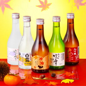 【秋季限定】日本酒 飲み比べセット 秋あがり入り 300ml×5本 送料無料 ひやおろし 辛口 酒 お酒 日本酒 純米吟醸 ミニ 小瓶 敬老の日 お歳暮 御歳暮 プレゼント ギフト 贈答 贈り物 お礼 お祝い 内祝い お返し お父さん 誕生日 退職祝い 蔵元直送 新潟 高野酒造