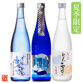 お中元 夏の冷酒 日本酒 飲み比べセット 夏酒 720ml×3本 辛口 お中元 御中元 ギフト プレゼント 酒 お酒 日本酒 飲み比べ 冷酒セット 純米吟醸 原酒 純米生貯蔵酒 吟醸酒 地酒 贈答 贈り物 お礼 お祝い 内祝い お父さん 新潟 高野酒造