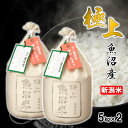 極上 魚沼米 魚沼産コシヒカリ 10kg(5kg×2) 令和6年産 化粧箱入 お中元 御中元 ギフト プレゼント 魚沼産 米 お米 白米 10キロ こしひかり 一等米 特Aランク 高級米 ブランド米 お礼 お祝い 内祝い 結婚 出産 入学 新潟 細山商店