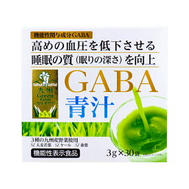 青汁 GABA 粉末 抹茶 カラダケア GABA青汁 30袋入 ギャバ 大麦若葉 ケール 桑葉 スティック 個包装 栄養補助 九州GreenFarm 睡眠 血圧 野菜不足 熟睡 健康 機能性表示食品 持ち運ぶ 便利 九州産 国産 活気 活力 寝不足 ストレス 食物繊維