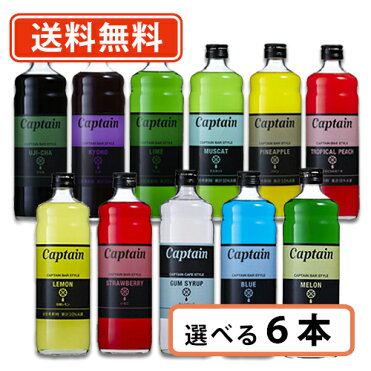 キャプテン　【送料無料(一部地域を除く）】中村商店 キャプテン シロップ 600ml 選べる6本セット バー かき氷｜ROOM - 欲しい! に出会える。